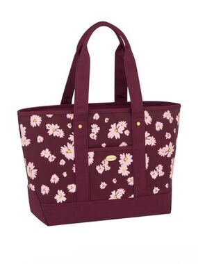 Coach
Coach Burgundy Tote bag with Pink Daisy Print